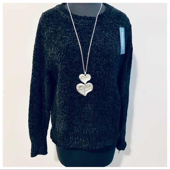 ✨LAST ONE ✨PARIS✨Black Chenille sweater - Picture 2 of 5